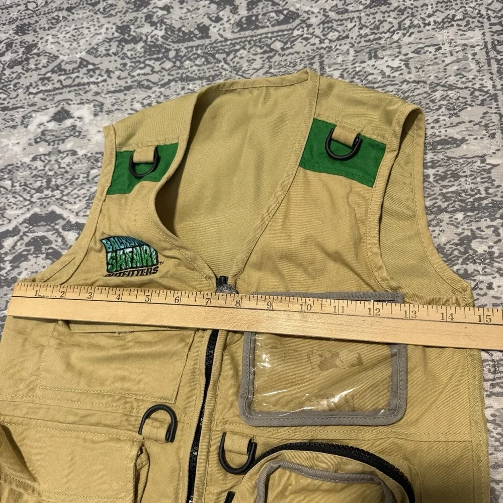 Backyard Safari Outfitters Kids Cargo Fishing Vests Tan Khaki Set of 2 M